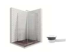 Комплект душевого ограждения с точечным трапом, 100 х 100 см Ambassador Set 12011106R-MA1
