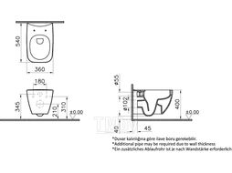 Унитаз подвесной Vitra Shift Rim-ex (7742B003-0075)