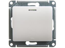 Переключатель Glossa с подсветкой, перламутр Schneider Electric GSL000663