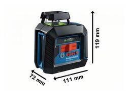 Нивелир лазерный GLL 2-20 G (360 / LB 10 / DK 10 / Коробка), BOSCH 0.601.065.000