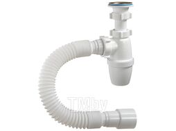 Сифон для умывальника Орио 1 1/4"х40 с гибкой трубой (А-3202)