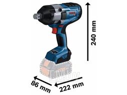 Гайковерт аккумуляторный ударный GDS 18V-1050 H (2акк 5,0A/h GAL 18V-40) L-Boxx 0.601.9J8.522 BOSCH