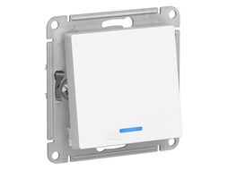 Переключатель AtlasDesign 1-клавишный с подсветкой, белый Schneider Electric ATN000163