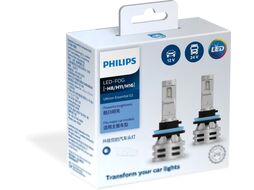 Комплект светодиодных ламп H8/H11/H16 12V/24V LED 2шт (яркий белый свет для противотуманных фар) PHILIPS 11366UE2X2