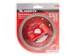 Диск алмазный отрезной сплошной, 125 х 22,2 мм, сухая резка MATRIX Professional 73124