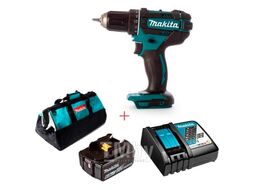 Дрель- шуруповерт аккум MAKITA DDF 482 RMB (DDF 482 Z + BL1860B + DC18RC + Сумка 831271-6) MAKITA DDF482RMB