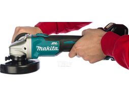 УШМ (болгарка) аккумуляторная MAKITA DGA 504 RME в чем. (18.0 В, 2 акк., 4.0 А/ч, Li-Ion, диск 125х22.0 мм, вибро)