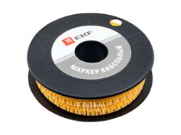 Маркер кабельный 2,5 мм2 "9" (1000 шт.) (ЕС-1) EKF PROxima plc-KM-2.5-9