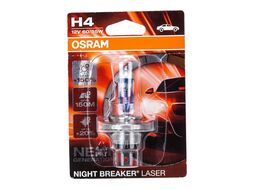 Лампа галогенная блистер 1шт 12V 60/55W H4 OSRAM NIGHT BREAKER LASER на 150% больше света на дороге OSRAM 64193NL-01B