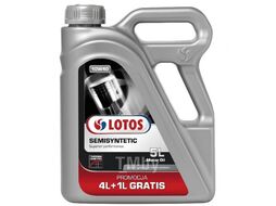 Масло моторное Полусинтетическое масло ACEA A3/B4, API CF, MB 229.1, VW 501.01/505.00. LOTOS LOTOS SEMISYNTETIC SN SAE 10W-40 4+1L