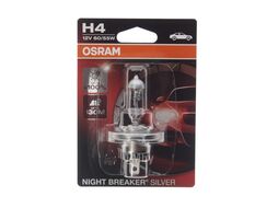 Лампа галогенная блистер 1шт 12V 60/55W H4 NIGHT BREAKER SILVER на 100% больше света на дороге OSRAM 64193NBS-01B
