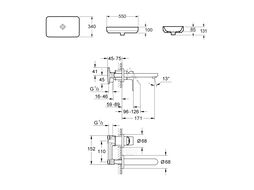 Комплект 2 в 1 Lavinia Boho Bathroom Sink Slim 21510177 (состоит из 33311004, 20474000)