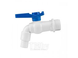 Кран полипропиленовый с входной наружной резьбой 3/4 и выходом 1/2 Bradas GTM3412PVC
