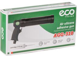 Пневмопистолет для герметика ECO AGG-310 (Картридж: 310 мл; 140 л/мин;)