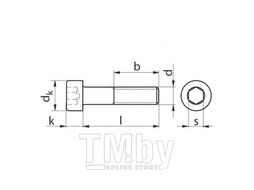Винт с вн. 6-гр., к.п. 8,8, DIN 912, (А2К) М12х140 Wurth 8 412 140