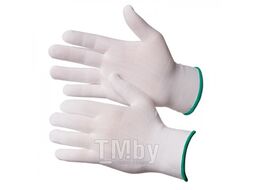 Перчатки нейлоновые белого цвета без покрытия (размер 8 (M)) GWARD Touch NP1001-W-M