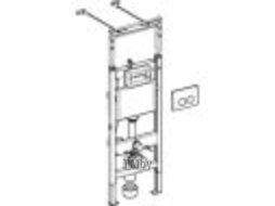 Инсталляция Geberit Duofix для подвесного унитаза 50х112х12 (кнопка смыва Delta 21) (458.122.21.1)