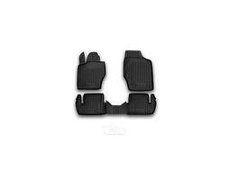 Комплект резиновых автомобильных ковриков в салон PEUGEOT 307 2001-2008->, 4 шт. (полиуретан) ELEMENT NLC3802210K