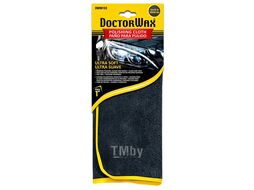 Салфетка микрофибра для очистки и полировки кузова автоиобиля, 40х40см DOCTOR WAX DW9915S