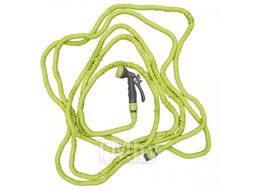 Шланг поливочный растягивающийся 5-15м + пистолет TRICK HOSE (lime) Bradas WTH515GR