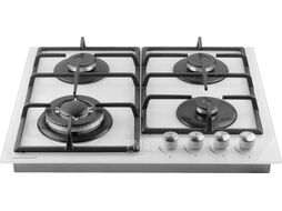 Панель варочная газовая NORMANN BHG-6450A (белый) (4 конф.; WOK; закал.стекло; газ-контроль; пьезоподжиг; чугун.реш.)