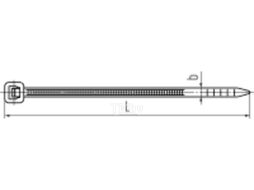 Стяжки нейлоновые НСС "EasyFix" 8*500 (ч) (100 шт.) (Fortisflex)