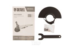 Машина шлифовальная угловая AG125-1100A, 1100 Вт, 125 мм, 3000-11000 об/мин Denzel 26908