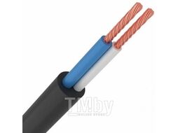 Провод ПВС 2х1,5 (бухта 110м) Ч Поиск-1 (черный; ГОСТ 7399-97) (ПОИСК-1)