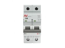 Выключатель автоматический AV-6 2P 20A (C) 6kA EKF AVERES