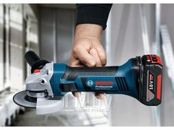 УШМ (болгарка) аккумуляторная BOSCH GWS 18-125 V-LI в кор. (18.0 В, БЕЗ АККУМУЛЯТОРА, диск 125х22.0 мм) (060193A307)