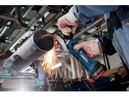 УШМ (болгарка) аккумуляторная BOSCH GWS 18-125 V-LI в кор. (18.0 В, БЕЗ АККУМУЛЯТОРА, диск 125х22.0 мм) (060193A307)