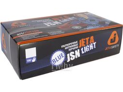Перчатки нитриловые Light, р-р 10/XL, синие, уп.100 шт, Jeta Safety (Jeta Safety Light Нитриловые перчатки для малярных работ, цвет синий, р. 10/XL (у