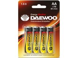 Батарейка AA LR6 1,5V Alkaline 2021 BL-4шт DAEWOO ENERGY