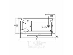 Ванна акриловая Kolo Rekord 150x70 см (XWP1650000)