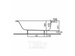 Ванна акриловая Kolo Rekord 150x70 см (XWP1650000)