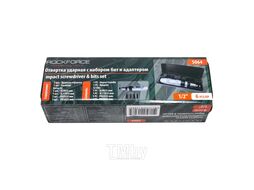 Отвертка ударная с набором бит и адаптером, 6пр 1/2"(F)х5/16"(F) (PH2,3х36мм; SL9,11х35мм) в метал. кейсе Rock FORCE RF-5064