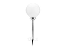 Светильник светодиодный ШАР ф200 LED встроенная солнечная панель, аккумулятор, датчик света Lamper 602-1004