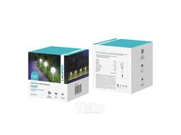 Светильник светодиодный ШАР ф200 LED встроенная солнечная панель, аккумулятор, датчик света Lamper 602-1004