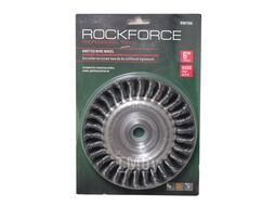 Кордщетка дисковая стальная витая для УШМ 150мм, в блистере Rock Force RF-BWF106