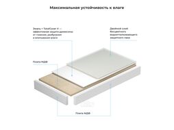 Столешница для раковины Wellsee Genuine Tree 162017000 (80*50 см, без отверстия под сифон, комплект креплений, матовый белый)