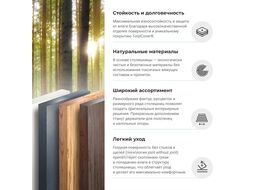 Столешница для раковины Wellsee Genuine Tree 162017000 (80*50 см, без отверстия под сифон, комплект креплений, матовый белый)