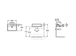 Умывальник Roca Diverta 60x44 (A32711G000)