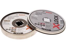 Круг отрезной 125х1.0x22.2 мм для нерж. стали X-LOCK Standard BOSCH (10 шт.) (прямой)