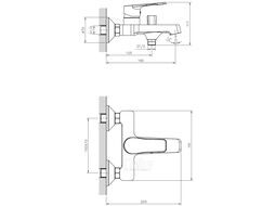 Смеситель для ванны (Lt) D35 DR23036 Decoroom