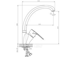 Смеситель для кухни (Lt) D40 DR70021 Decoroom