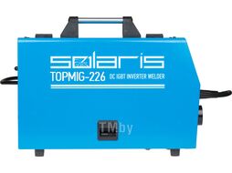 Полуавтомат сварочный Solaris TOPMIG-226 (MIG/MAG/FLUX) с горелкой 3м (220В; евроразъем; горелка 3 м; смена полярности)