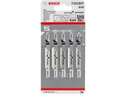 Пилки для лобзика T101BIF по ламинату 5шт. BOSCH (2608636431)