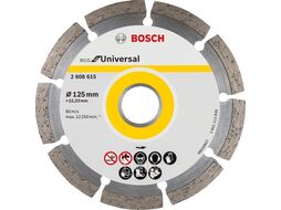 Алмазный круг 125х22 мм универс. сегмент. ECO UNIVERSAL BOSCH (сухая резка)