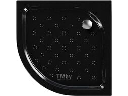 Полукруглый акриловый душевой поддон Classic Black N 90*90
