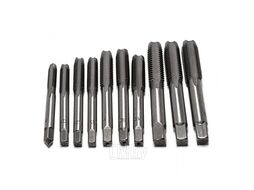 Набор метчиков метрический 10пр. (М6х1, М7х1, М8х1/1.25, М10х1/1.25/1.5, М12х1.25/1.5/1.75), в блистере Rock FORCE RF-C010-1T